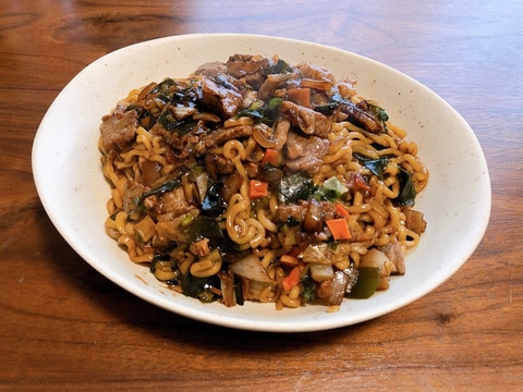 和牛入りチャパグリ【再現レシピ】